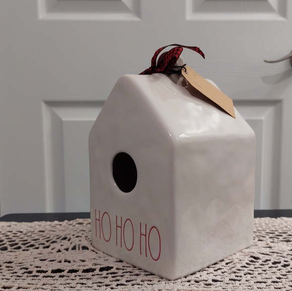 Rae Dunn Ho Ho Ho Birdhouse. - Picture 2 of 3